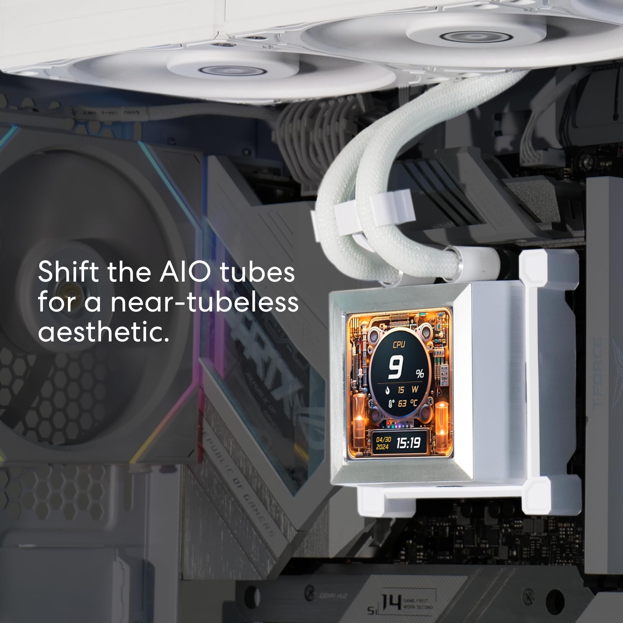 PC用ファン・クーラー Lian Li HydroShift LCD 360S White 取寄せ商品：納期要確認】 Lian Li HydroShift LCD 360S White